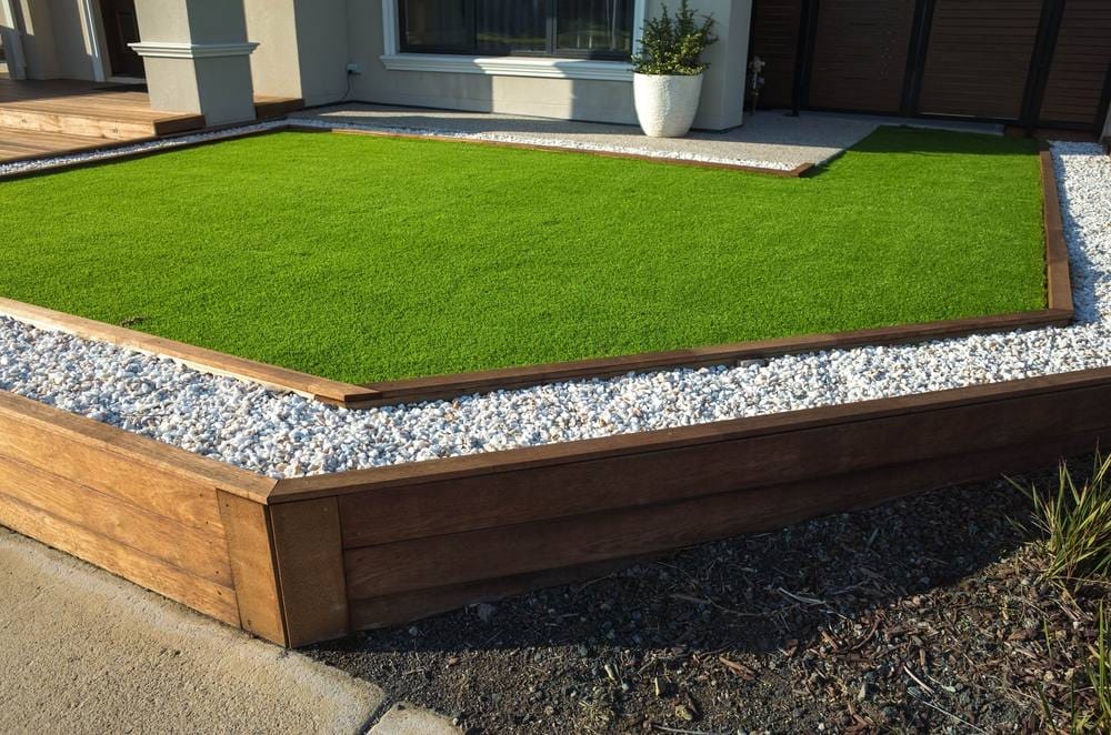 artificial grass yard design
