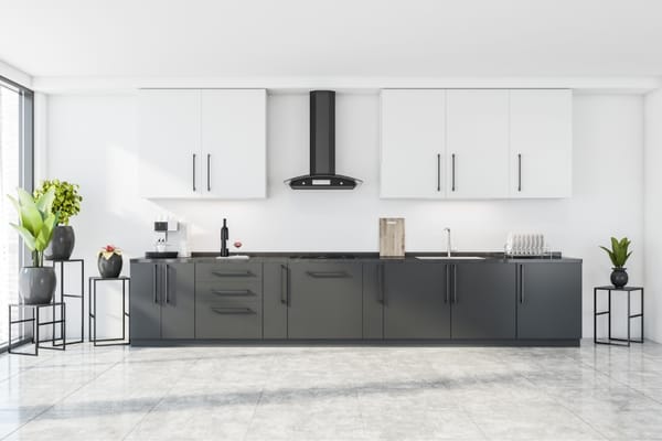 Modulare Küchenlösungen für flexible Wohnkonzepte: minimalistiche Küche