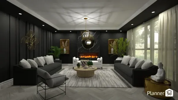 Simulatore colori pareti online: planner 5d render deco