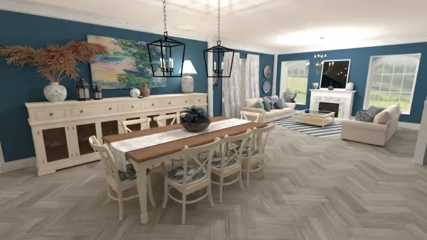 how to decorate open floor plan