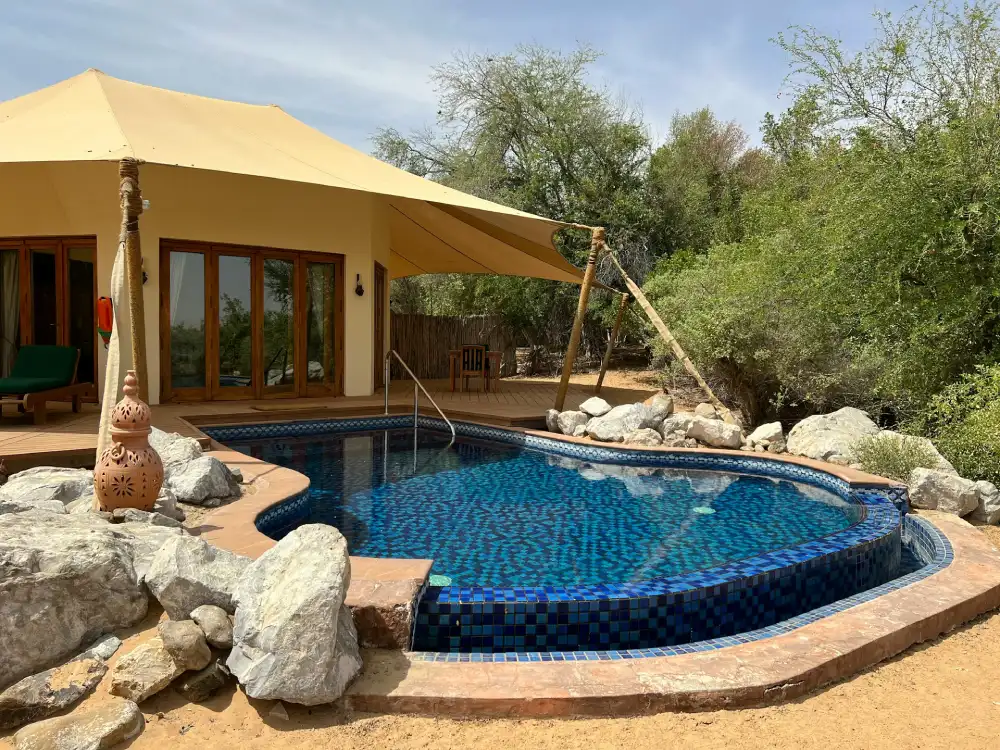 outdoor space with tent